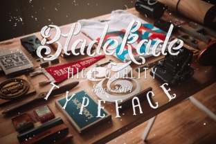 Bladekade Font Review: A Stencil Script with Hand-Drawn Soul