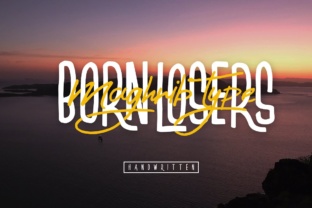 Born Losers Font Duo: Your Go-To Script for Handmade Impact