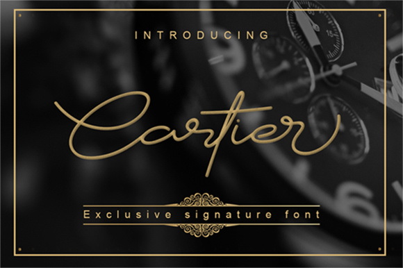 Cartier: A Modern Hand Lettering Script for Editorial Design