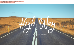 High Way: A Handcrafted Script Font for Modern Editorial Design