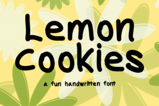 Lemon Cookies Font: A Handwritten Style for Crafters and Sellers