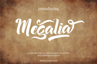 Megalia: A Hand Lettering Font Built for Crafters and Product Makers
