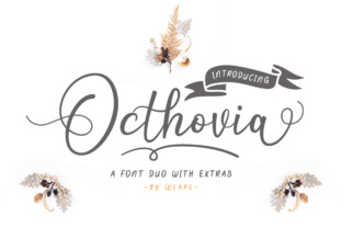 Octhovia Duo: A Modern Calligraphy Typeface for Marketing Visuals