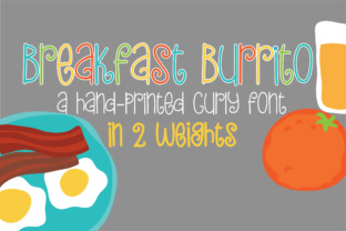 PN Breakfast Burrito: A Whimsical Script Font for Editorial Mood and Readable Layouts