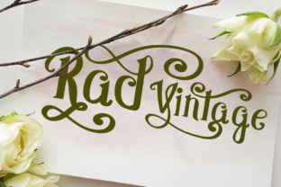 Rad Vintage: A Decorative Script for Editorial Impact and Visual Storytelling