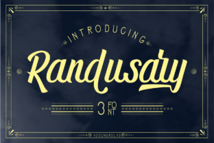 Randusary: A Versatile Font Family for Handmade Product Design