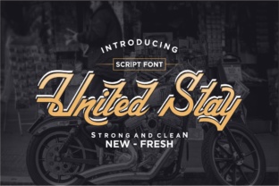 United Stay: A Vintage Script Font for Marketers